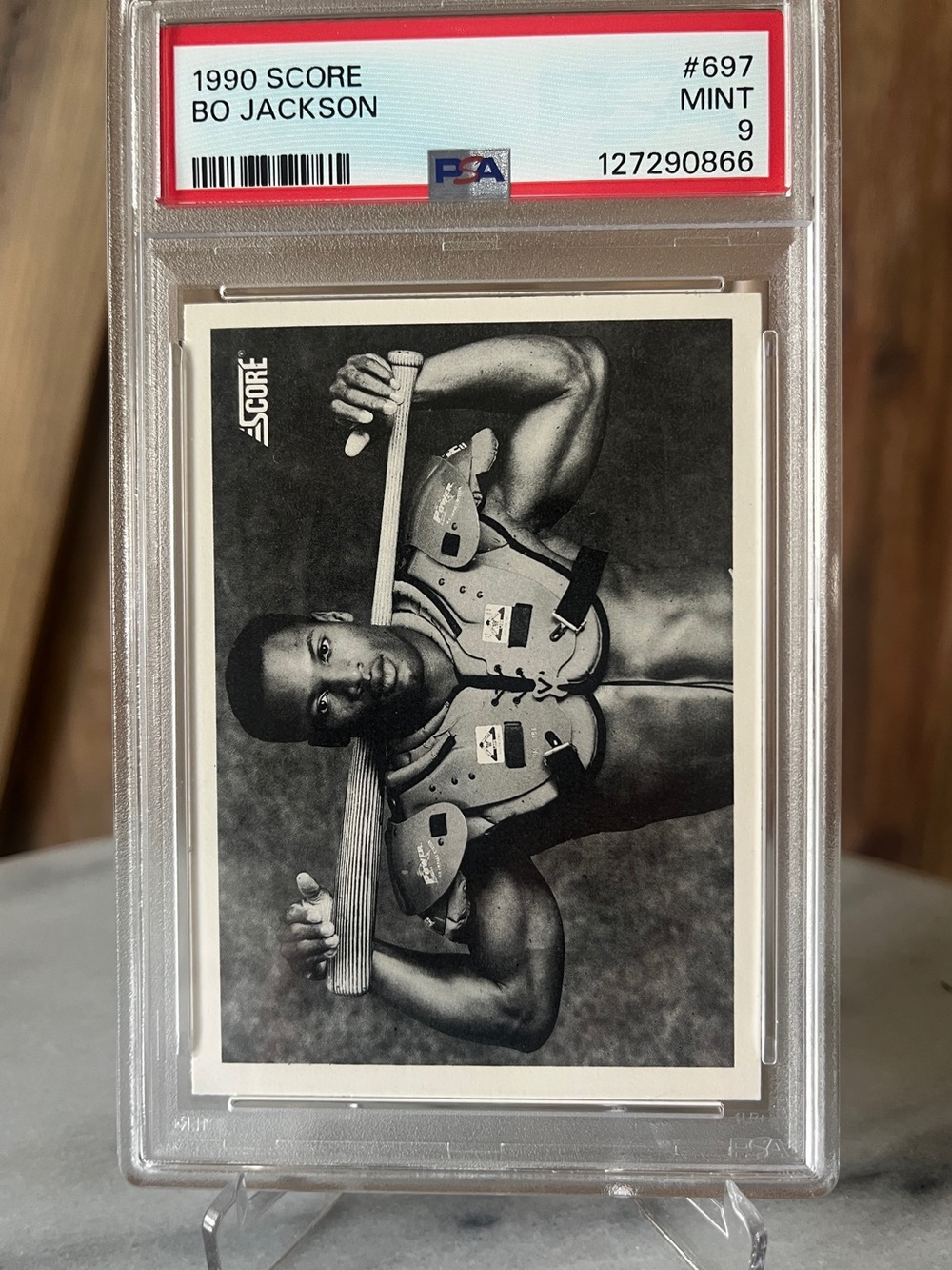 Bo Jackson #697 PSA 9 Mint 1990 Score Bo Knows Football & Baseball